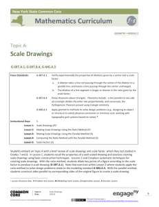 Scale Drawings G-SRT.A.1, G-SRT.B.4, G-MG.A.3