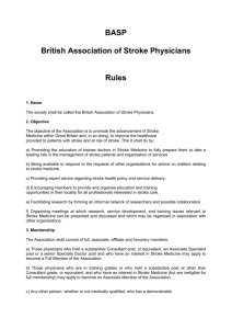 BASP British Association of Stroke Physicians Rules