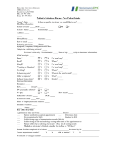 NEW PATIENT INTAKE FORM