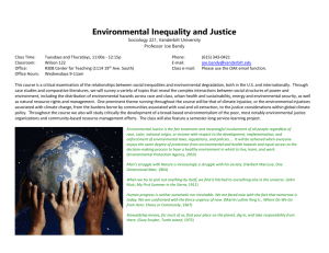 Environmental Justice Resources - Center for Teaching
