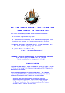 welcome to science week at the cathedral 2014