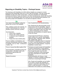 Reporting on Disability Topics