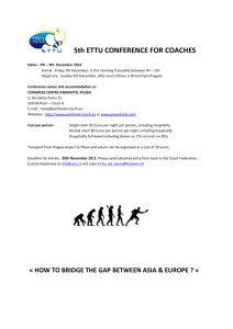 5th ETTU CONFERENCE FOR COACHES