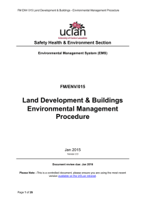 Land Development and Buildings Environmental Management