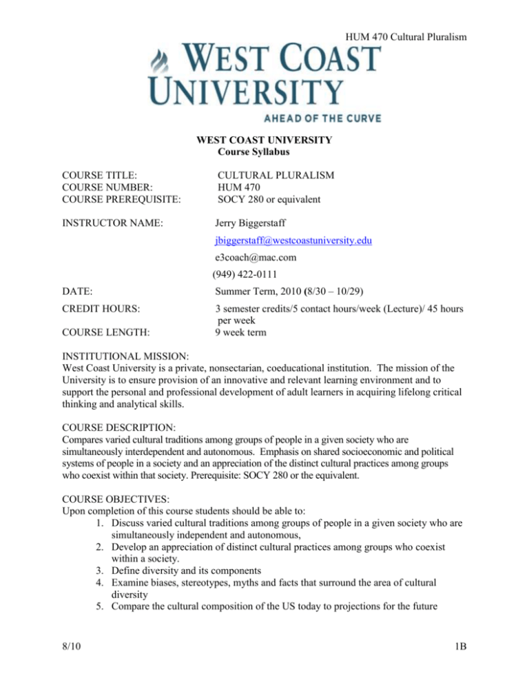 WEST COAST UNIVERSITY