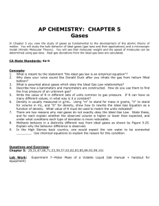 AP CHEMISTRY: CHAPTER 5