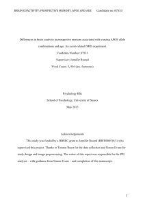 Differences in brain coactivity in propective memory asociated with