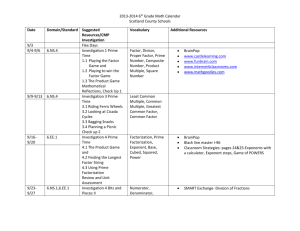 2013-2014 6th Grade Math Calendar Scotland County Schools Date