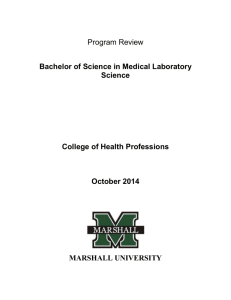 Program Enrollment: BS in Medical Laboratory