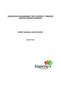 Indigenous engagement with science