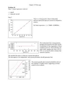 Chapter 14 Write-ups Problem 10. Step 1: Linear regression t