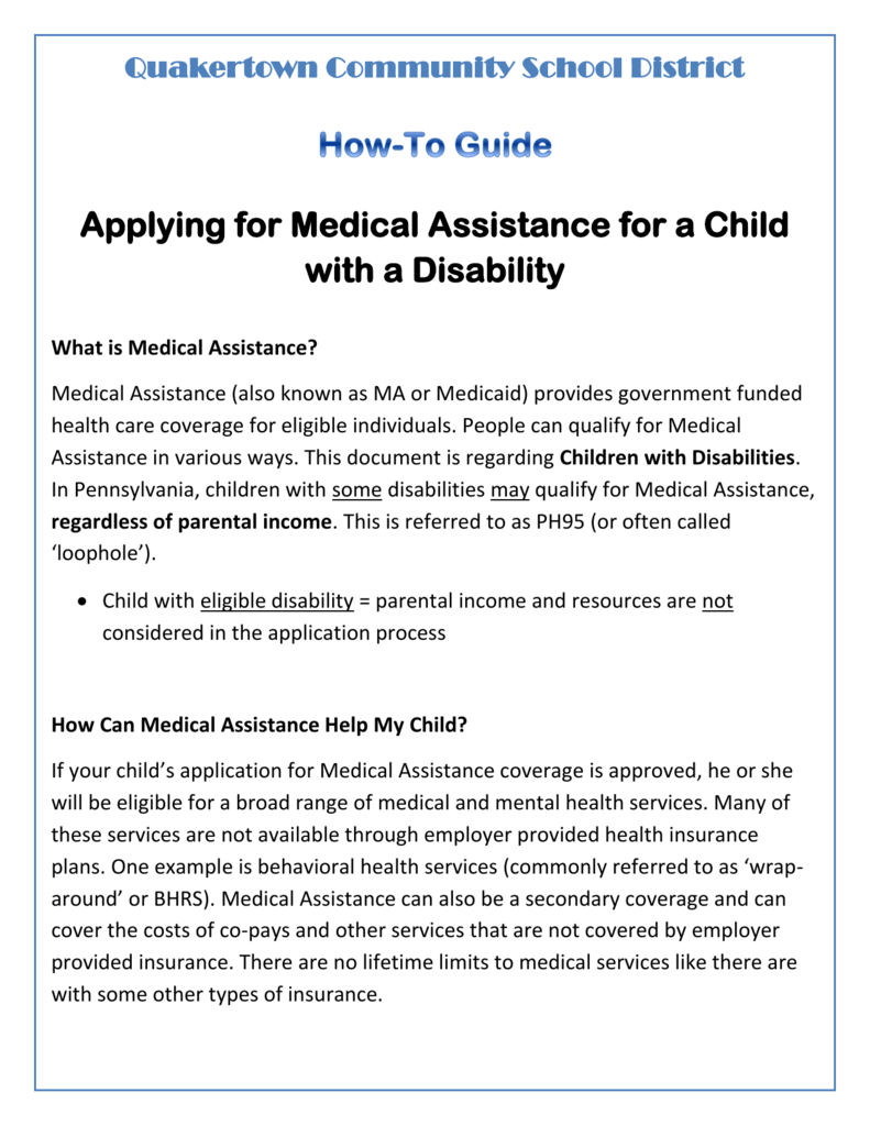 how-to-apply-for-medical-assistance-for-a-child-with-a-disability