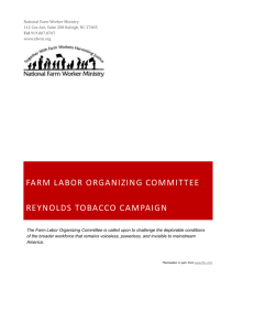 Farm Labor Organizing Committee Reynolds Tobacco Campaign