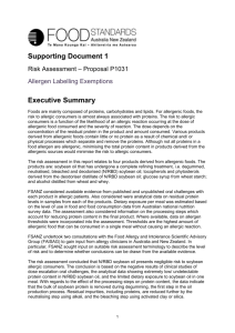 Supporting Document 1 - Food Standards Australia New Zealand