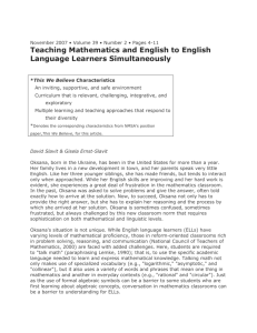 Secondary_Teaching Mathematics to ELLs