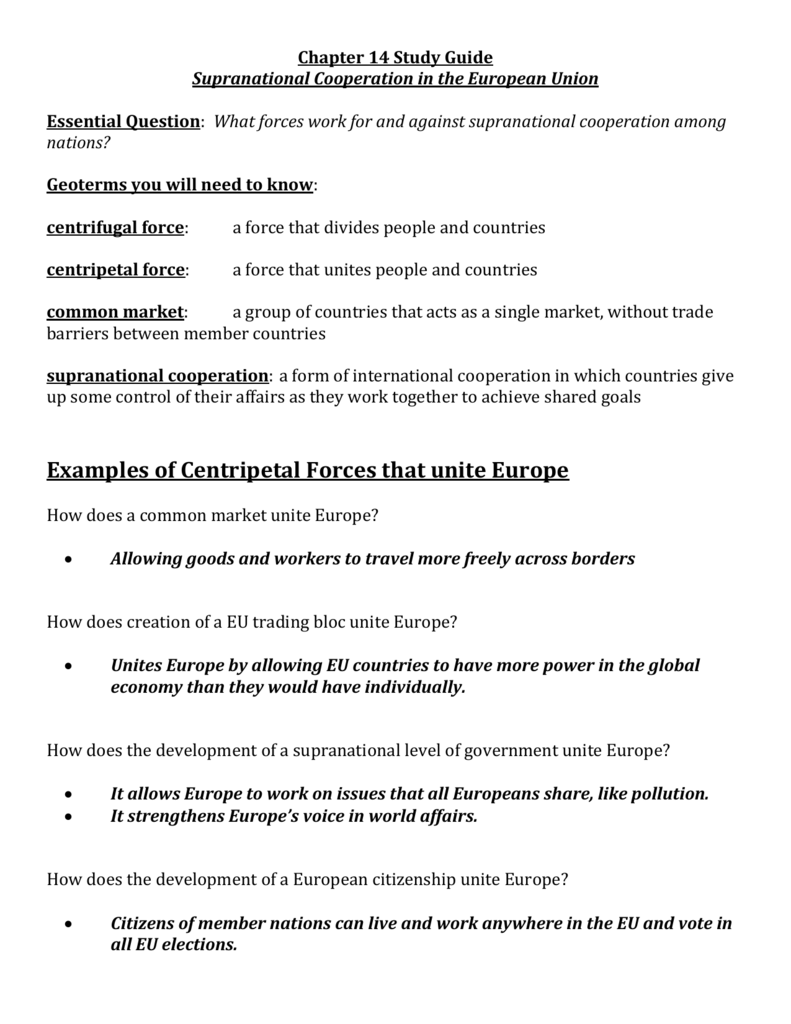 examples-of-centripetal-forces-that-unite-europe