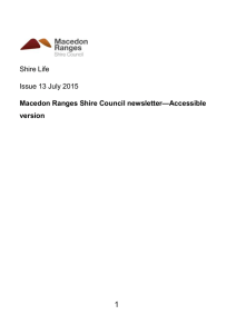 Your Councillors - Macedon Ranges Shire Council