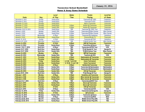 Basketball (Home and Away games) January 14