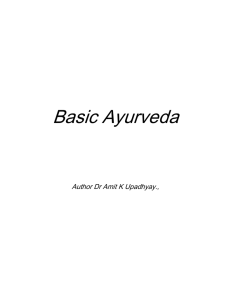 a. Ayurvedic Concept by Dr A Upadhyay.
