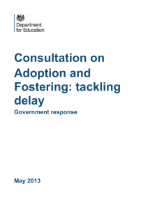 Response to consultation - Department for Education