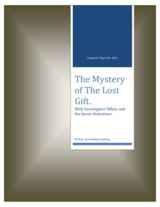 The Mystery of the Lost Gift - play