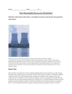 Non-Renewable Resources WS