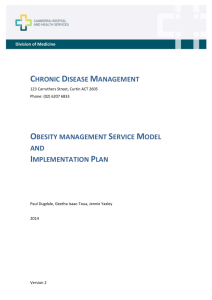 Chronic Disease Management - ACT Health