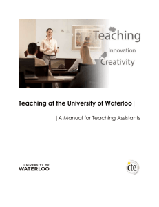 Teaching Assistant Manual
