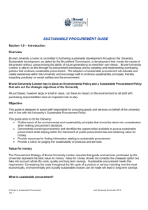 Sustainable Procurement Guide