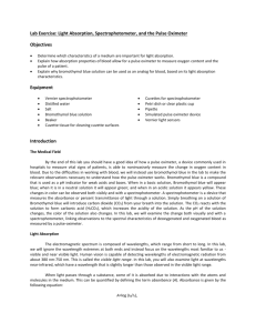 Lab Exercise: Spectrophotometer Lab