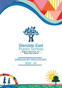 Enrolment Procedures - Glendale East Public School
