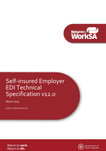 Self-insured EDI technical specification