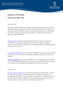 Department of Psychology News Archive