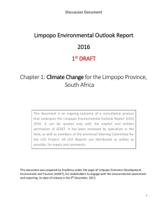 Chapter 1: Climate Change - EcoAfrica Environmental Consultants