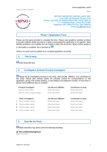 Application Form - Royal College of Paediatrics and Child Health