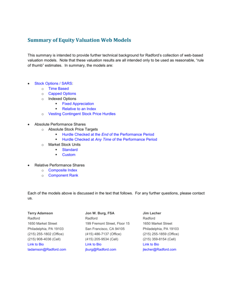 summary-of-equity-valuation-web-models