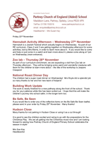 Hannukah Activity Afternoon – Wednesday 27 th November