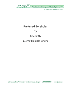 Preferred Boreholes for FLUTe Liners