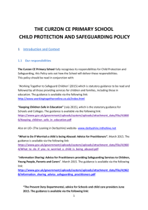 CP Schools Policy Dec 2015 - The Curzon Church of England