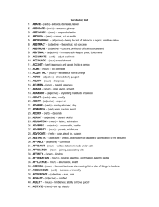19-Vocabulary List