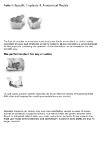 Patient-Specific Implants & Anatomical Models