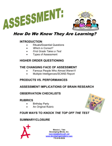 Assessment-How Do We Know...Learning Forward2