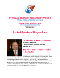 Dr. Manuel A. Pérez-Quiñones - Diversity Research Symposium