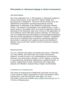 PhD position in `Advanced imaging in clinical neuroscience` Job