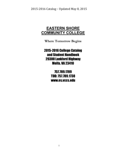 General Information - Eastern Shore Community College