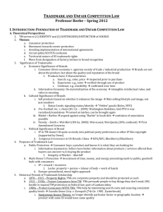 Trademark and Unfair Competition Law