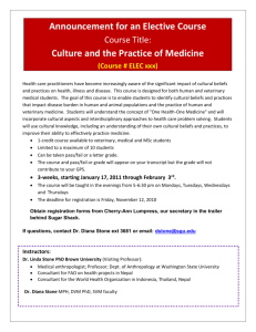 Culture and the Practice of Medicine