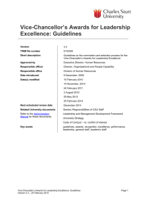 Leadership Excellence - Charles Sturt University