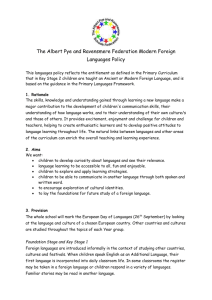 Modern Foreign Languages Policy 2015