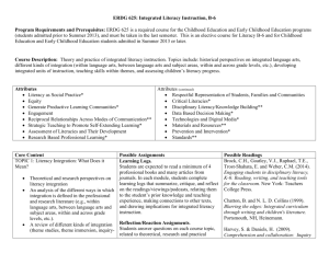 ERDG 625 Integrated Literacy Instruction, B-6